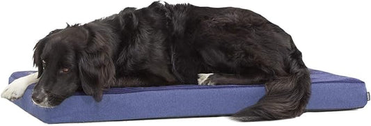 Barkbox Orthopedic Dog Bed with Memory Foam, Premium Comfort for Dogs and Puppies, Dog Bed for Joint Relief and Restful Sleep, Durable and Easy to Clean - Navy, Large-PawvioPets