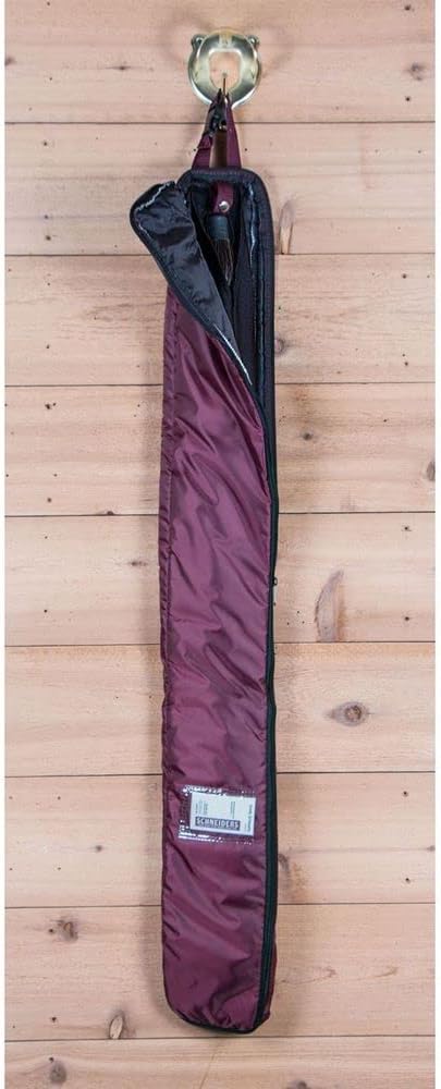 Dura-Tech Deluxe Fake Horse Tail Bag | Protects Fake Horse Tail | Full-Length Zipper | Tangle-Free Lycra Sleeve | Secure Tail Fastener | Handy ID Pocket | Color Burgundy-PawvioPets