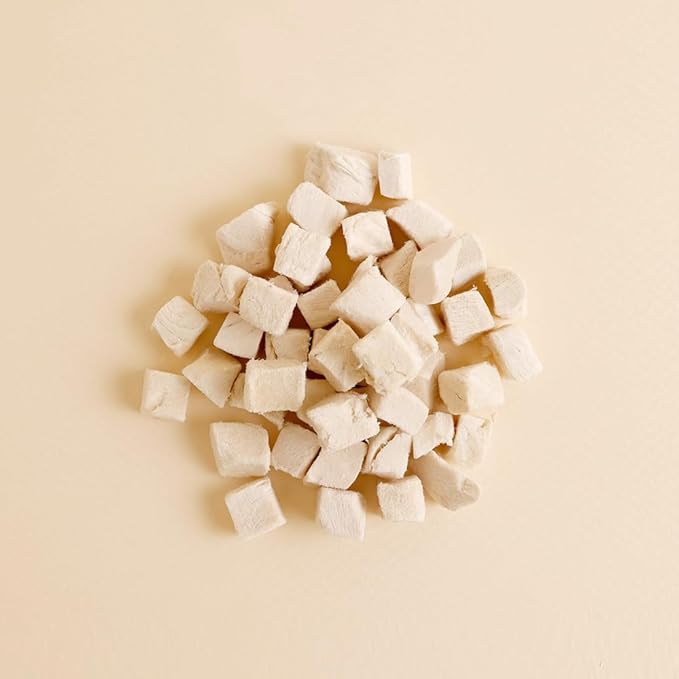 Freeze Dried Raw Single Ingredien Chicken Bite Dog Treats & Cat Treats – 15oz Chicken Breast - High Protein, Grain Free, Bite-Sized, Weight Control Training Treats Snacks-PawvioPets