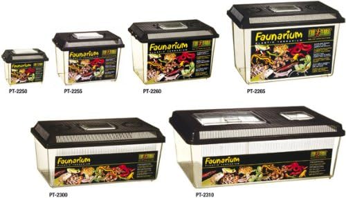 Exo Terra Faunarium, Plastic Reptile Terrarium, Mini, PT2250-PawvioPets