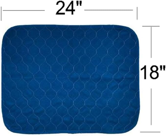 2Pack Washable Pee Pads for Dogs 18”x24”, Quick Dry Puppy Pads, Waterproof, Non Slip, Premium Reusable Dog Training Pads-PawvioPets