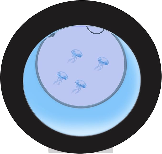 4.8Gal Jellyfish Aquarium Fish Aquarium with Water Circulation and Intelligent Filtration System, 16 Colors and 4 Light-Changing Effects Fish Tank Without Aquarium Water Chiller-PawvioPets