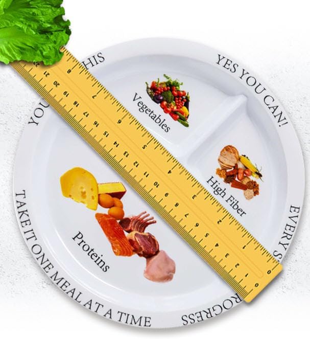 Bariatric Portion Control Plates for Weight Loss - Perfect for Bariatric Surgery Patients, Portion Control Containers for Easy Weight Management and Healthy Eating Habits - 2 Pack-PawvioPets