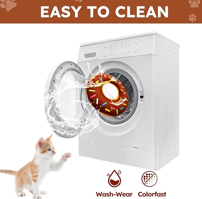 Cat Cone Collar Soft, Cat Recovery Collar for Wound Healing Cute Donut Adjustable Kittens Cones to Stop Licking Comfortable Lightweight Neck Elizabethan Collars for Cats Kittens After Surgery-PawvioPets