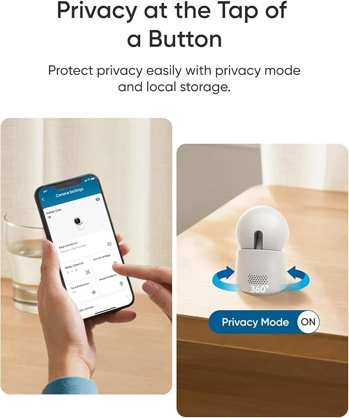 eufy Indoor Cam E30, Latest Generation, 4K UHD Security Camera, Pet/Dog/Baby Camera with Phone app, Color Night Vision, Human/Pet Auto Tracking, 360 Pan-Tilt, Works with Homekit-PawvioPets
