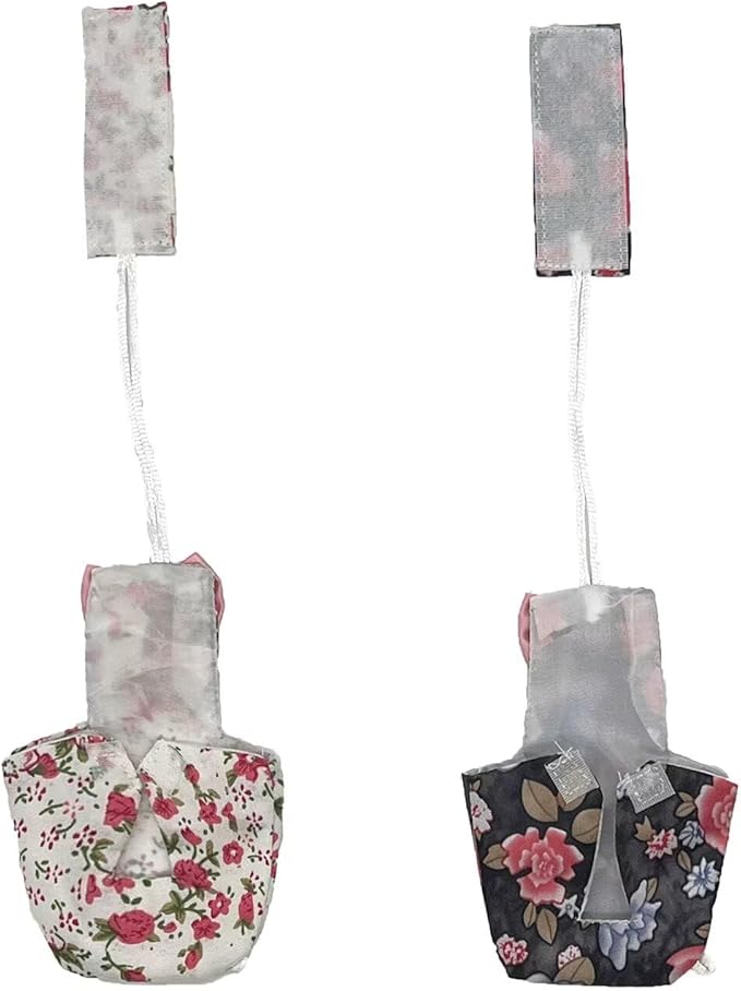 2 PCS Parrot Nappy Clothes Comfort Fit Pink&Balck Parrot Nappy Clothes for Parrots Cockatiels-PawvioPets