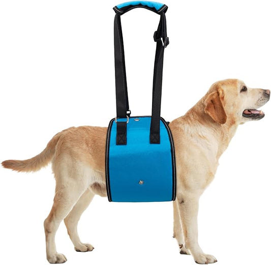 Dog Lift Harness Dog Sling for Large Dogs, Portable Dog Carrier Sling for Back Legs, Ajustable Hip Support Harness for Weak Rear Leg, Assist Senior Disabled Joint Injuried and After ACL-PawvioPets