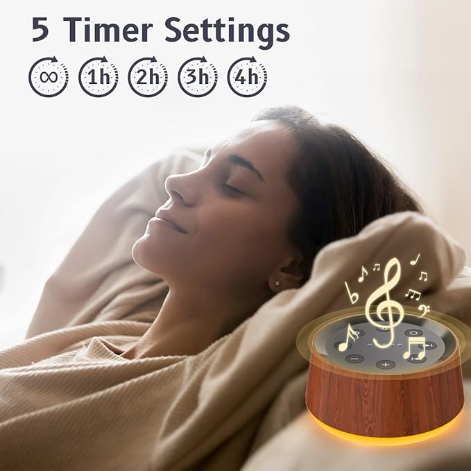 Brown Noise Sound Machine with 30 Soothing Sounds 12 Colors Night Light White Noise Machine for Adults Baby Kids Sleep Machines with 36 Volume Levels Memory Function 5 Timers for Home Office Travel-PawvioPets