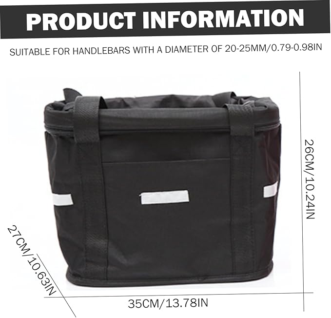 Bike Basket, 10kg Storng Bearing Foldable Bike Front Basket, Removable Dog Carrier for Handlebar, Machine Washable-PawvioPets