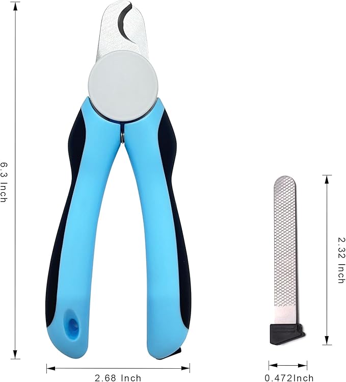 Cat & Dog Nail Clipper and Trimmer with Safety Guard, Avoid Over Cutting Toenail, Equipped with Nail File - Professional Grooming Tool for Pets-PawvioPets