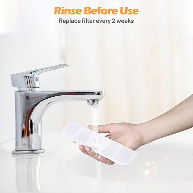 8 Pack Replacement Filters and 8 Pack Pump Sponges for SIBAYS 355oz/2.8Gal/10.5L Large Dog Water Fountain(FS70), Made of Coconut Shell Activated Carbon and PP Cotton, Food Grade Water Fountain Filters-PawvioPets