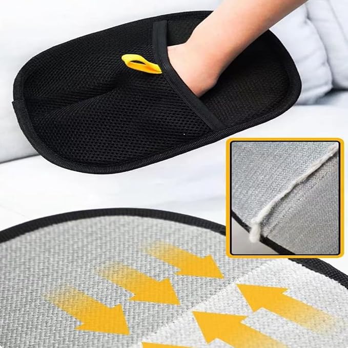 3pcs Reusable Electrostatic Pet Hair Remover Glove - Cat & Dog Grooming Gloves for Deshedding, Washable Hair Removal Tool for Furniture, Carpet, Clothes-PawvioPets