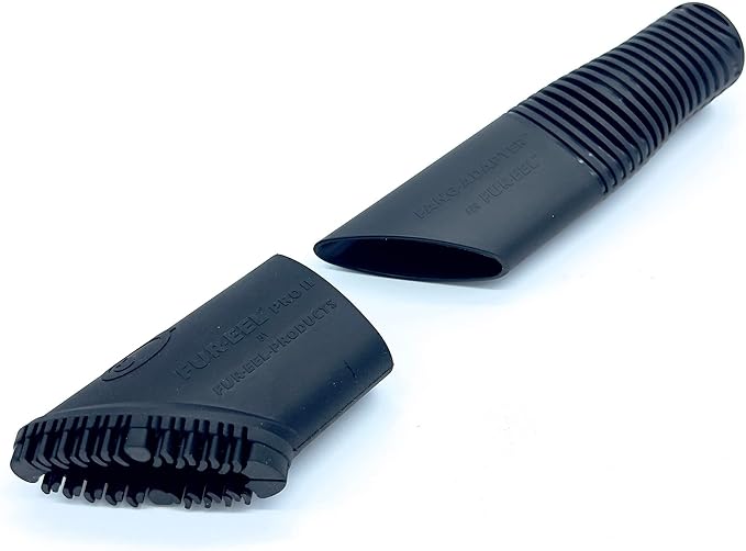 Buff Brite Fur Remover PRO II (2.0) with Fang Adapter - Dog and Cat Grooming Tool, Vacuum Attachment for Pet Hair Removal-PawvioPets