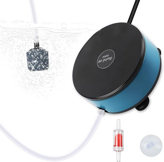 Nano Silent Aquarium Air Pump, Portable USB air Pump with Accessories, Suitable for 1-15 Gallon Fish Tanks, 200ml per Minute-PawvioPets