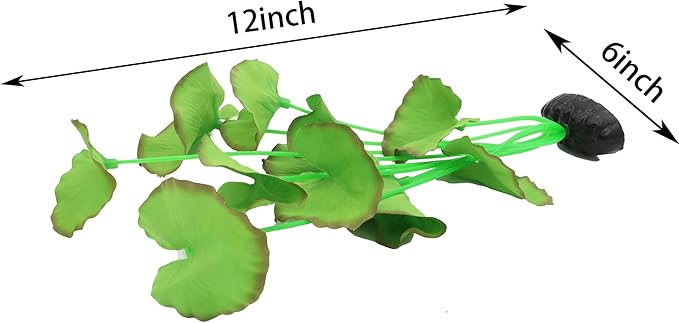 2-Pack 12 Inch Aquarium Silk Aquarium Plants, Artificial Plastic Plant for Small Tank, Goldfish, Fish Hides (Green B, 12 Inch)-PawvioPets