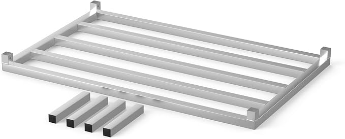 30 in X 48 in. Aquarium Stand | Industrial Style Aluminum Fish Tank Base with Open Frame Design-PawvioPets