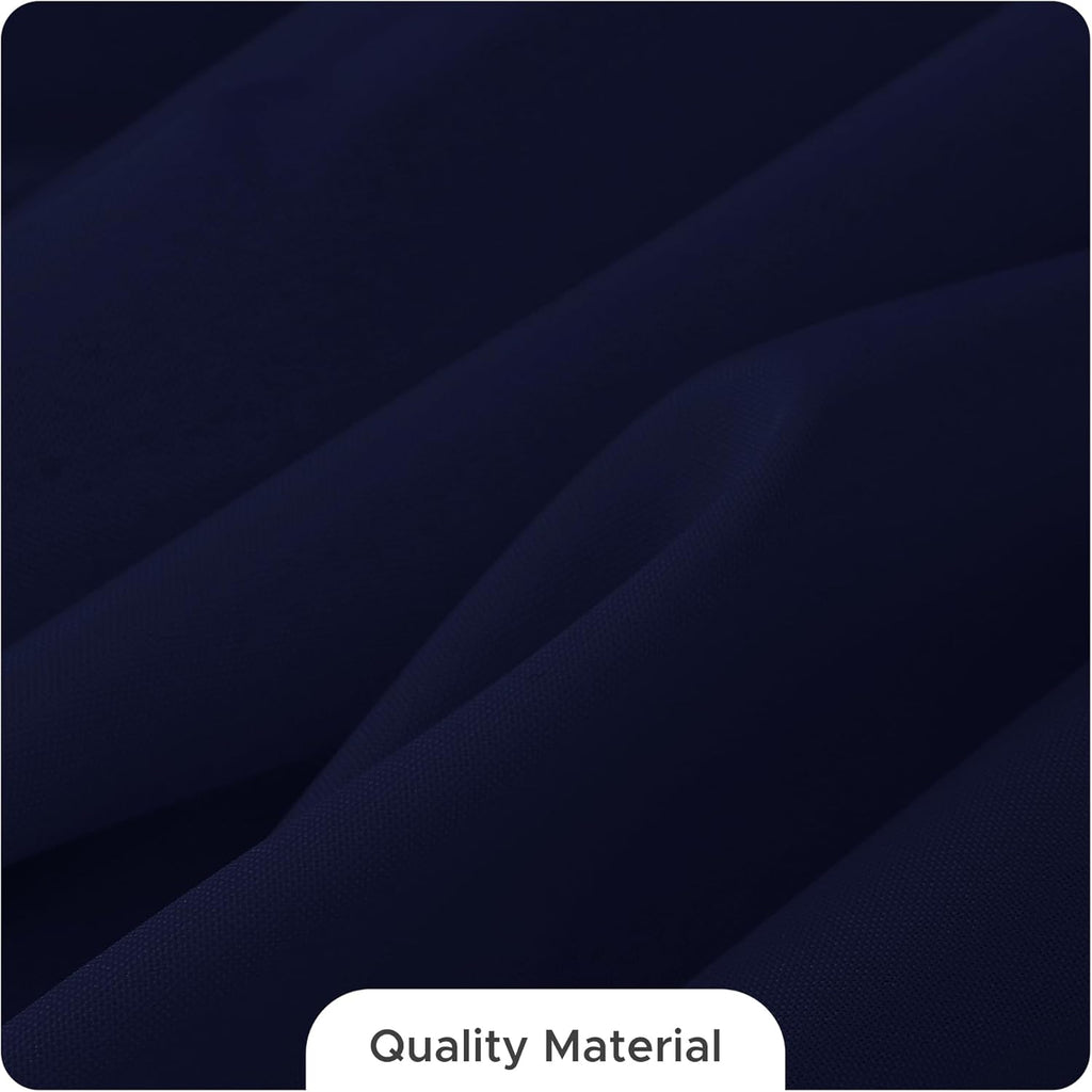 Fitable 8 Pack Table Cloth Rectangle Table: Stain and Wrinkle Resistant Tablecloth Rectangular, Washable Polyester Tablecloths for Wedding Party Dining Banquet Event Catering(Navy, 70x120 Inch)