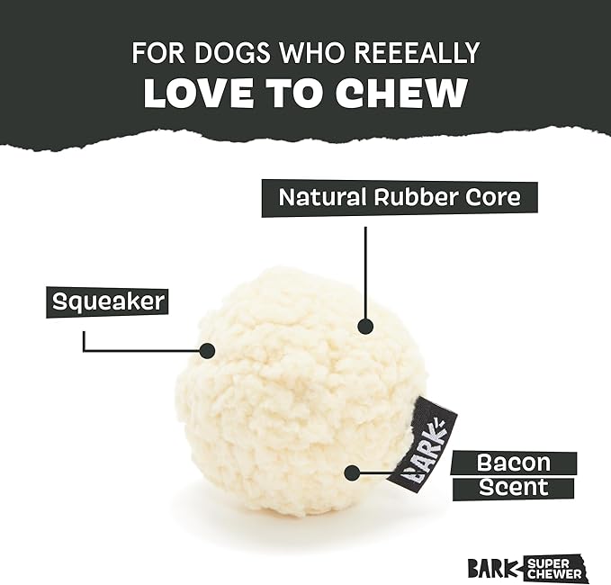 Barkbox Super Chewer Tough Dog Chew Toys for Aggressive Chewers, Plush 2 Toys in 1 (Potato - Small)-PawvioPets