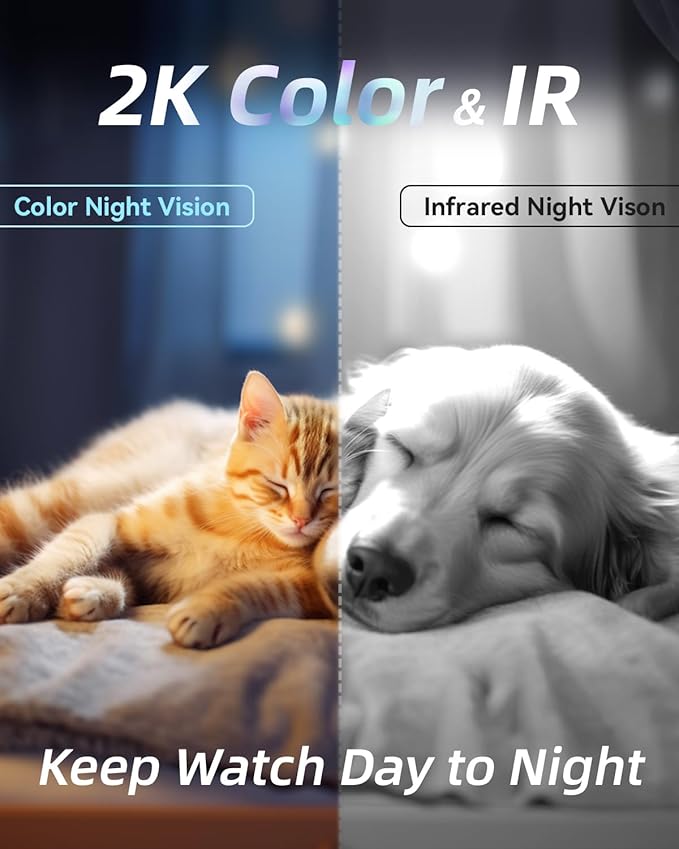 blurams Pet Camera 2K, Dog Camera with Phone App, 360° PTZ Indoor Cameras for Home Security Indoor, Color Night Vision, 2-Way Talk, Motion Detection&Tracking, Cloud&SD(2.4GHz Only)-PawvioPets