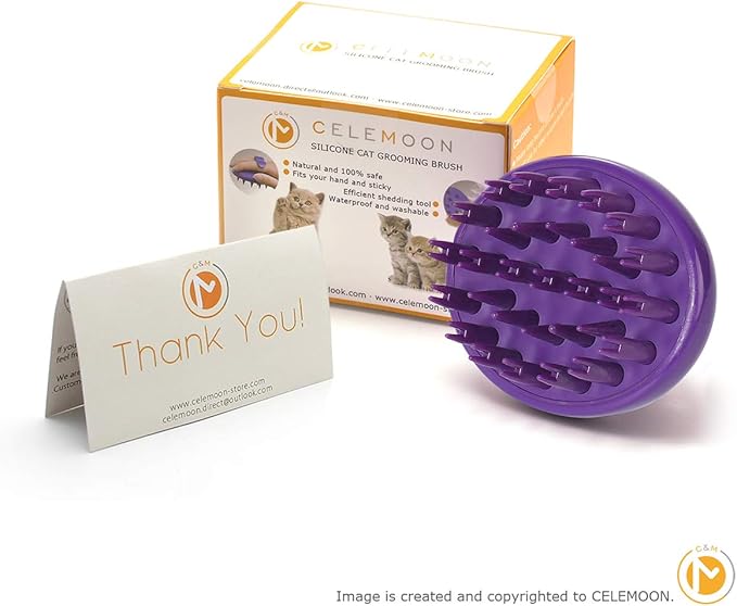 Cat Brush with Soft Rubber Pins, Washable Silicone Pet Brushes for Indoor Cats - Grooming Shedding Massage & Bath, Scratch-Free Removes Hair Mats, Tangles, and Loose Fur for Short to Long Haired-PawvioPets