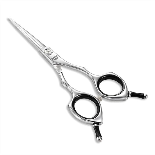 Dog Grooming Scissors 5 inch Small Straight Scissors Super Light Professional 440C Stainless Steel Pet Shears for Trimming Face and Paws Nose Ear Easy Use.-PawvioPets