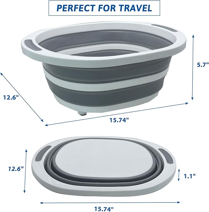 Fhiny Open Cat Litter Box, Small Litter Box for Kittens Low Entry Kitty Potty Pan Foldable Travel Toilet Waterproof for Indoor Small Pet Senior Cats 15.7"×12.5"-PawvioPets