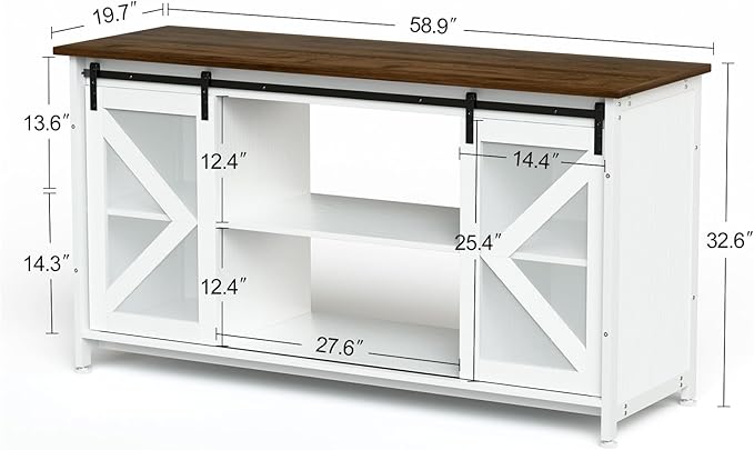 55-75 Gallon Aquarium Stand Heavy Duty Steel Frame, Fish Tank Cabinet with Accessories Storage for Reptile Terrarium & Turtle Tank - 1000lbs Capacity (White)-PawvioPets