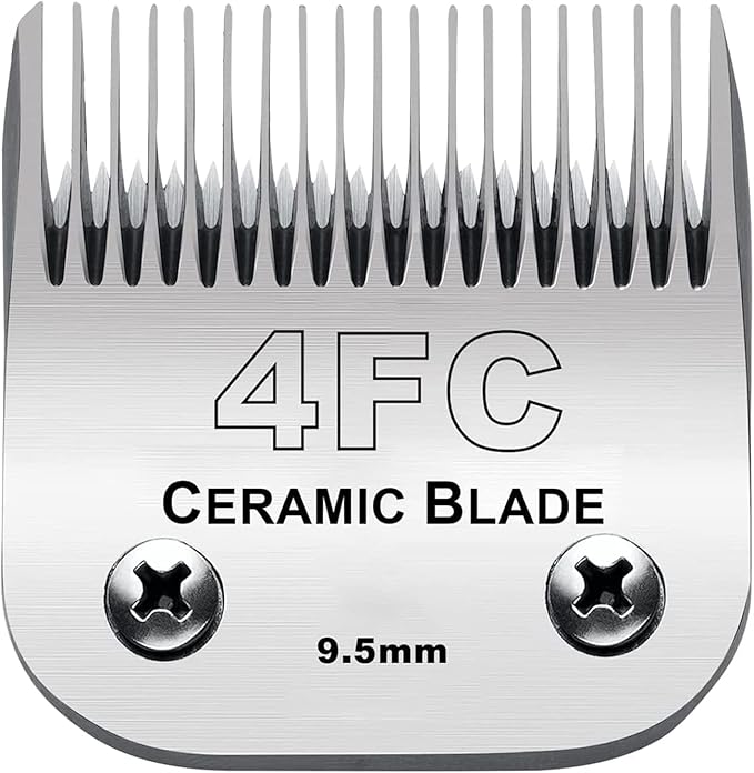 Audoc 4FC Blade Detachable Pet Clipper Replacement Blades, Ceramic and Stainless Steel, Compatible with Andis, Oster, and Wahl Clippers-PawvioPets