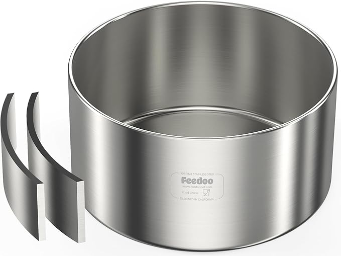 1Gallon Double Layer 304 Stainless Steel Dog Bowl - Insulated & Durable | Non-Slip Base | Easy to Clean | BPA-Free Safe Dog Water Bowl[128oz for Large Giant Breeds]-PawvioPets
