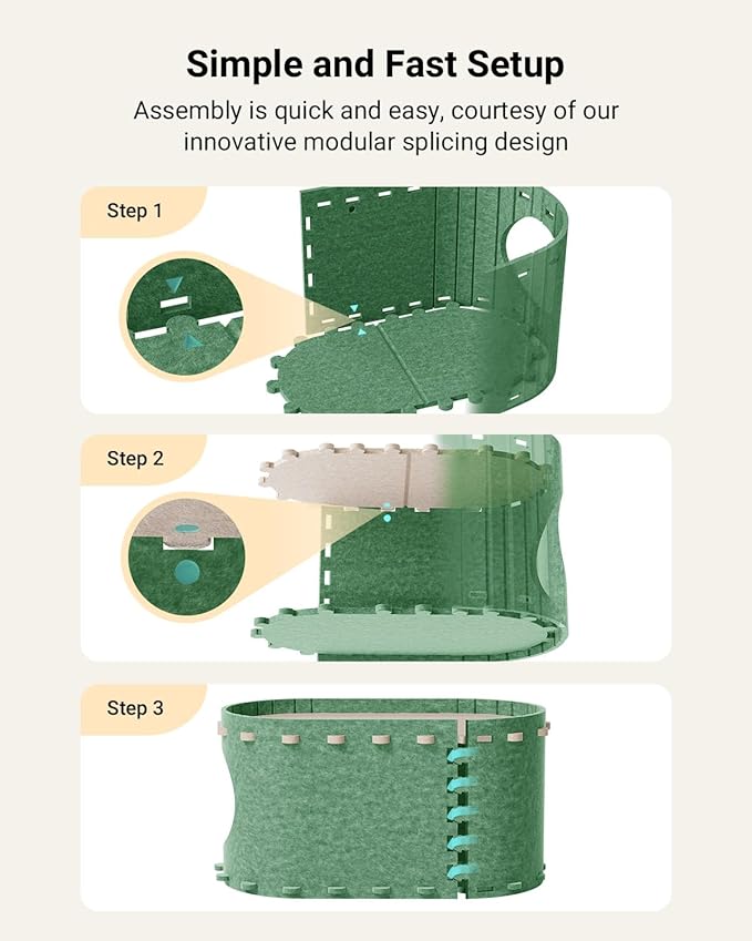 DownyPaws Cat House for Indoor Cats, Cat Bed Cave for Multiple & Large Cats Up to 22 Lbs, Scratch Resistant Peekaboo Cat Caves, Foldable Tunnel Enclosed Bed, PeekaPurr, Forest-PawvioPets