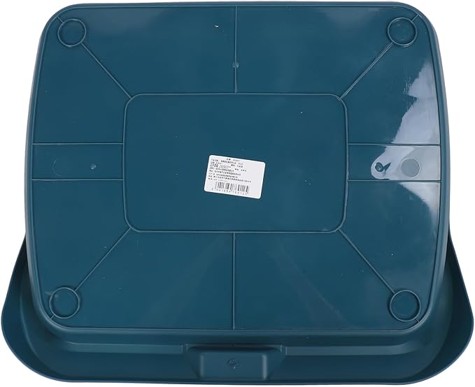 Fabater Dog Potty Toilet Training Tray, Portable Multifunctional Mesh Puppy Training Toilet Pad Holder with Bafflel for Small Dogs Puppies (Peacock Blue)-PawvioPets