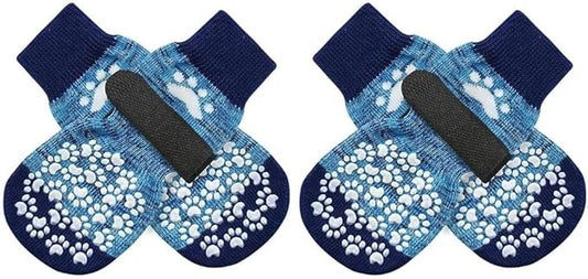 EXPAWLORER Anti Slip Dog Socks to Prevent Licking Paws, Dog Shoes for Hot Pavement, Dog Booties for Small Medium Large Senior Dogs, Traction Control Boots & Paw Protectors for Hardwood Floors-PawvioPets