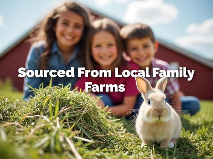 Blue Mountain Hay | Fresh Orchard Grass Hay (5 Pounds) | High Fiber, Soft & Leafy | High-Altitude Hay Pet Food for Rabbits, Guinea Pigs, Chinchillas, Hamsters, and Other Small Pets-PawvioPets