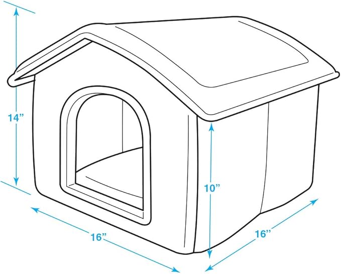 Best Pet Supplies Portable Indoor Pet House – Perfect for Cats & Small Dogs, Easy To Assemble – Brown-PawvioPets