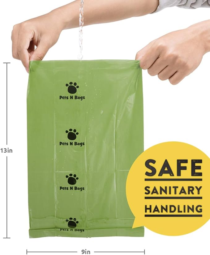 Dog Waste Poop Bags, Dog Bags for Poop, Refill Rolls (60 Rolls / 900 Count, Unscented), Includes Dispenser-PawvioPets