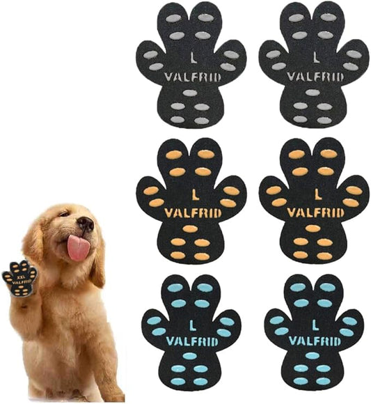Dog Paw Pads Anti-Slip Paw Protector,15 Sets-60 Pads Keeps Dogs from Slipping On Hardwood Floors,Traction Control Non-Skid Stronger Adhesive for Senior Dogs and Weak Paws Multicolor L-PawvioPets