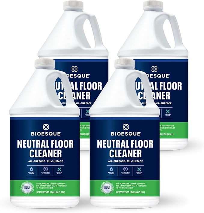 Bioesque Neutral Floor Cleaner, 1 Gallon (Pack of 4)-PawvioPets
