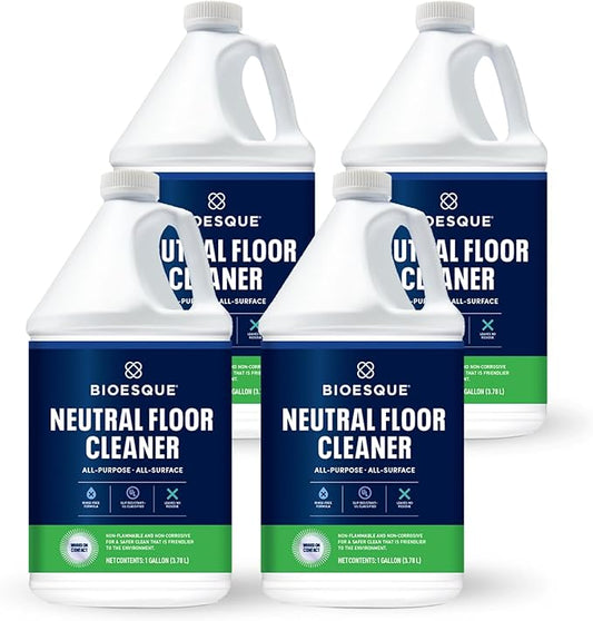 Bioesque Neutral Floor Cleaner, 1 Gallon (Pack of 4)-PawvioPets