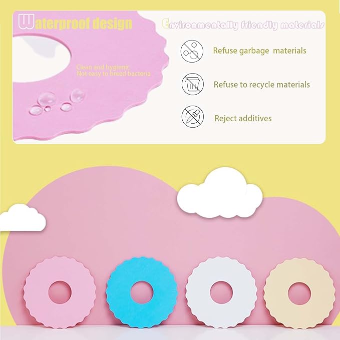 4Pcs Soft Cat Cone, Collar for Cats to Stop Licking, Lightweight, Disposable & Hygienic with Weekly Throwing Design, Multiple Wearing Methods (S/M/L)-PawvioPets