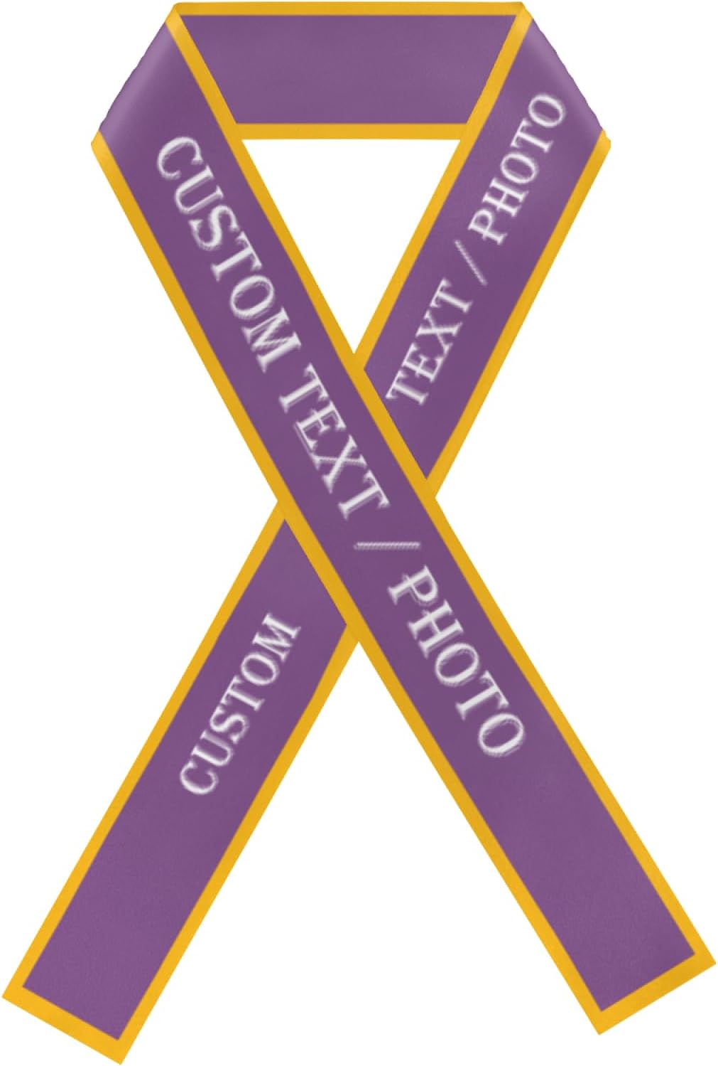 Custom Sash,Personalized Birthday Sash with Text Photo,Customized Bachelorette Sash Quote Sash Bride to Be Sash Color Optional (With decorative edge, Purple)