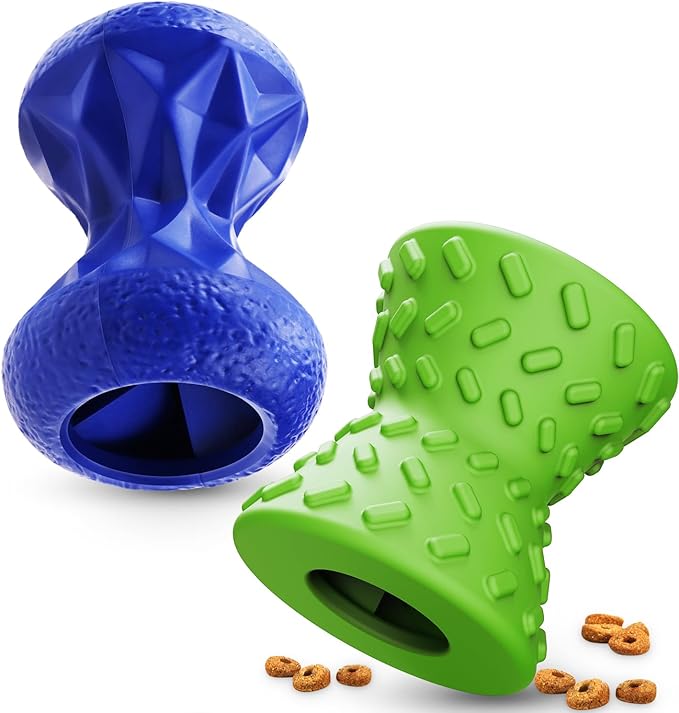 Dog Toys for Aggressive chewers, Indestructible Toy for Small Dogs Interactive Toy Dog chew Toys (Green + Blue)-PawvioPets
