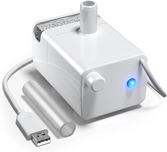 Dog Water Fountain for Large Dogs, 8L/2.1Gal Stainless Steel Pet Water Fountain with Water Level Window, Automatic Dog Water Bowl Dispenser for S-L Dogs and Multi-Pets (Pump)-PawvioPets