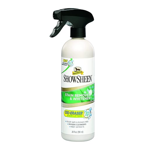 Absorbine ShowSheen Stain Remover & Horse Whitener, Oxi-Eraser Stain Lifters, 20oz-PawvioPets