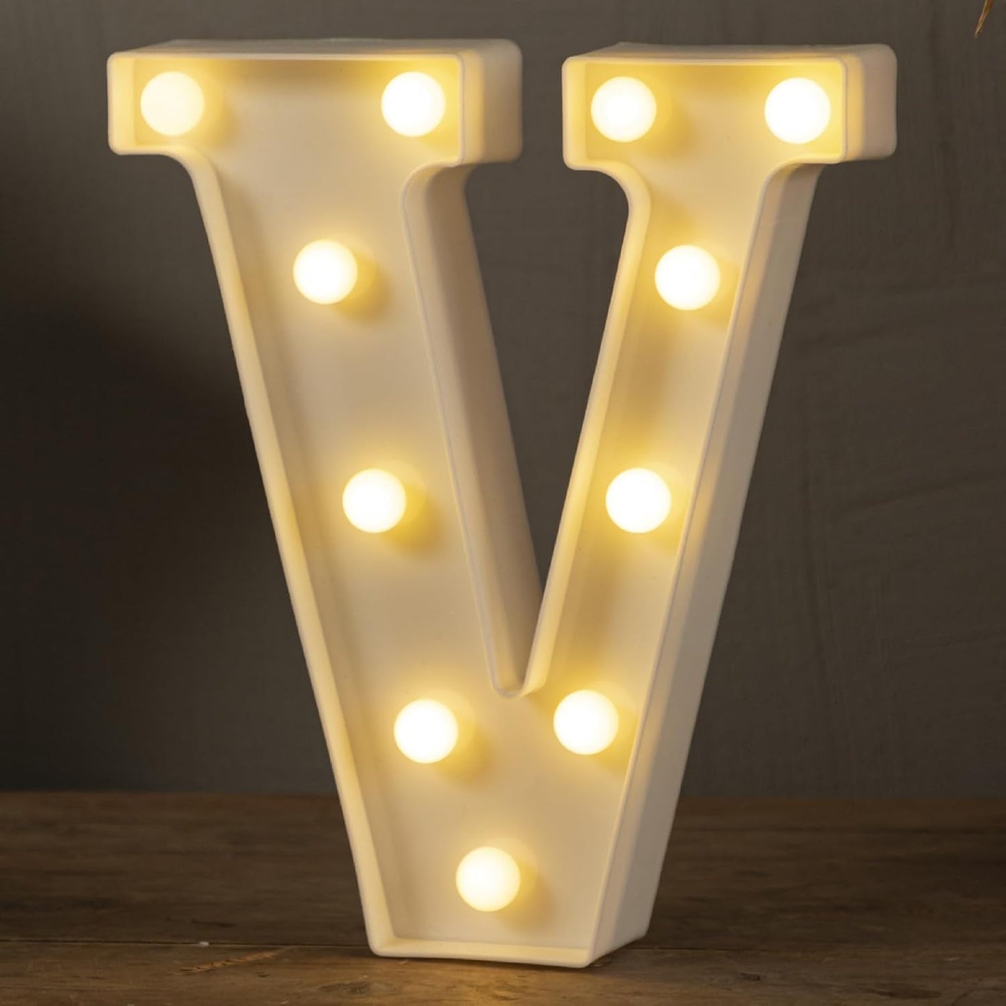 HXWEIYE LED Marquee Letters Lights Sign - 26 Alphabet & Number 0-9 Warm White Led Letters for Bar Party Birthday Home Wedding Decor