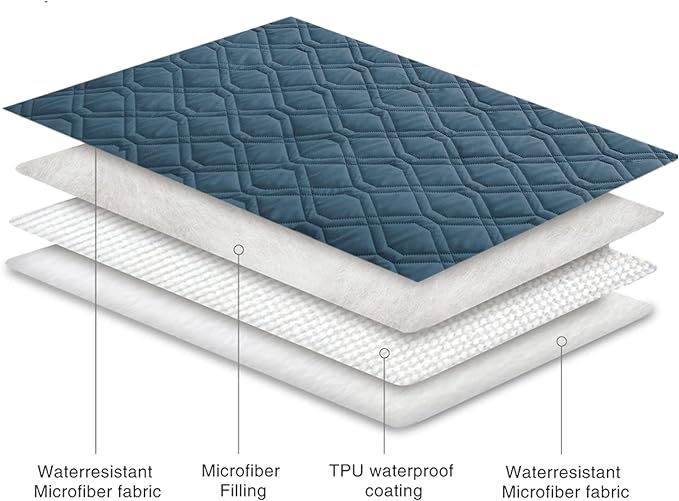 Ameritex Waterproof Dog Bed Cover Pet Blanket for Furniture Bed Couch Sofa Reversible-PawvioPets