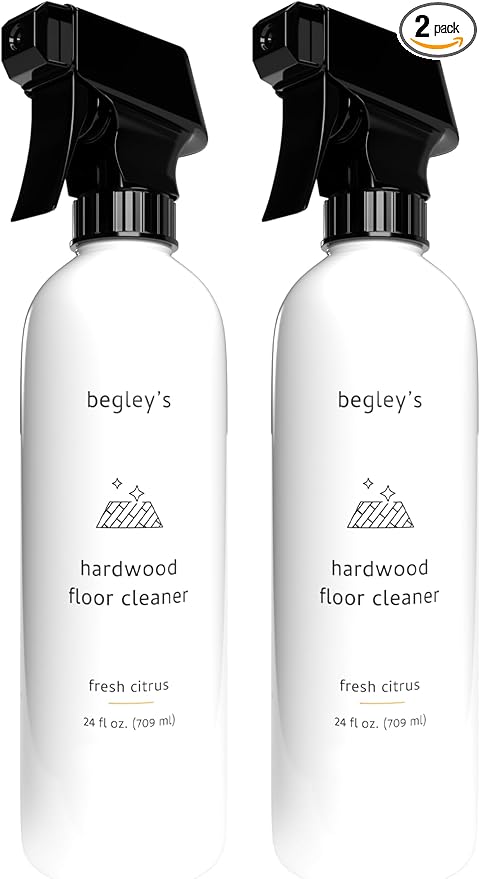 Begley's Hardwood Floor Cleaner Spray - Hard Wood Floor Cleaner for Mopping - Citrus Scent Hardwood Cleaner - 24 oz, 2 Pack-PawvioPets