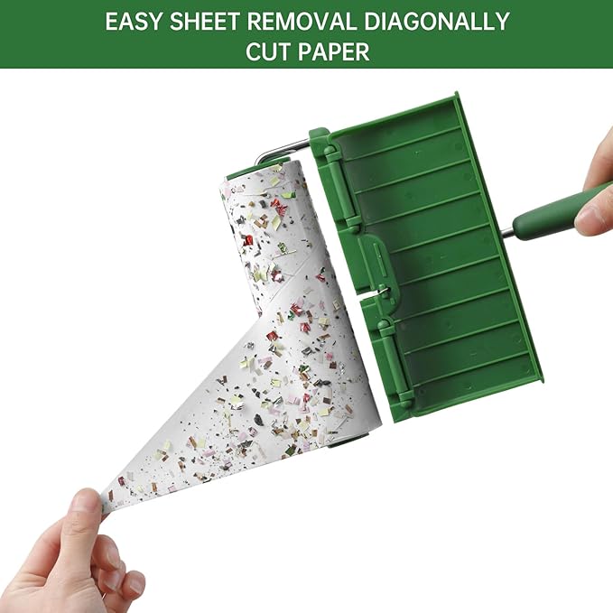 Fedicelly Large Lint Rollers Pet Hair Extra Sticky Furniture,Cat Dog Hair Remover Laundry Clothes Carpet,6.3 inches Wider with 320 Sheets Giant Lint Remover Brush for Couch-PawvioPets