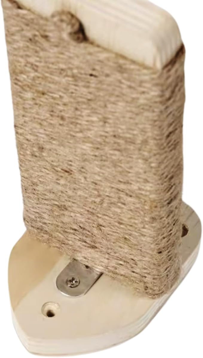 3 Pcs Cat Wall Steps, Cat Shelves and Perches for Wall, Wall-Mounted Cat Climbing Shelf with Hemp Rope Covered, Cat Wall Furniture Steps Set with Scratching Pads for Cats Playing and Climbing (Wood)-PawvioPets