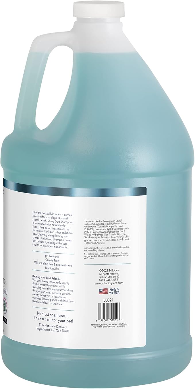 Bobbi Panter Dog Shampoo - Made in USA - All Natural Formula for Deep Nourishing and Cleasing - Concentrated 20:1 for Professional Groomers - Light Chamomile Scent, 1 Gallon-PawvioPets