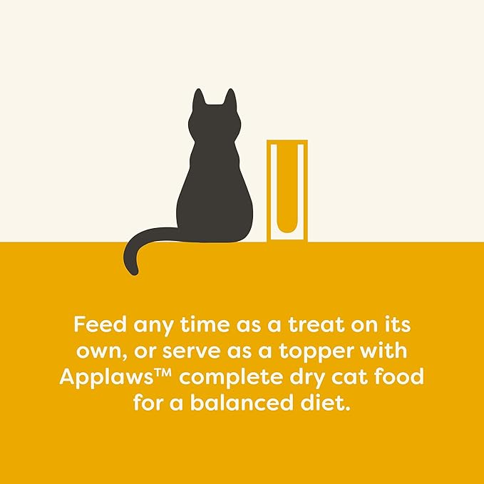 Applaws Lickable Cat Treats, Natural Grain-Free Purée, Limited Ingredient, Chicken Squeeze Up Cat Treats (24 x 0.25 oz Sachets)-PawvioPets